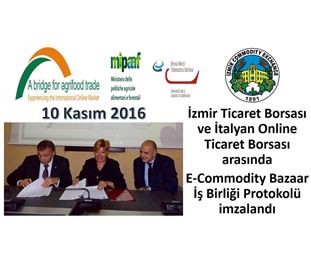 E-Commodity Bazaar ile İtalyan Online Ticaret Borsası Arasında Stratejik İşbirliği Protokolü