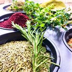 Various organic certified herbs, spices, medicinal and aromatic plants and fatty seeds