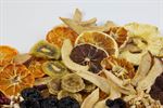 Oven-dried fruits, infused fruits, fruit pree pieces bake-safe and choco-safe.