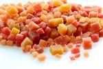 Oven-dried fruits, infused fruits, fruit pree pieces bake-safe and choco-safe.